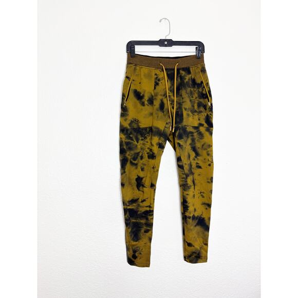 Lululemon Men’s Textured Tech Pants Size Small Diamond Dye Gold Spice Black - Picture 3 of 13